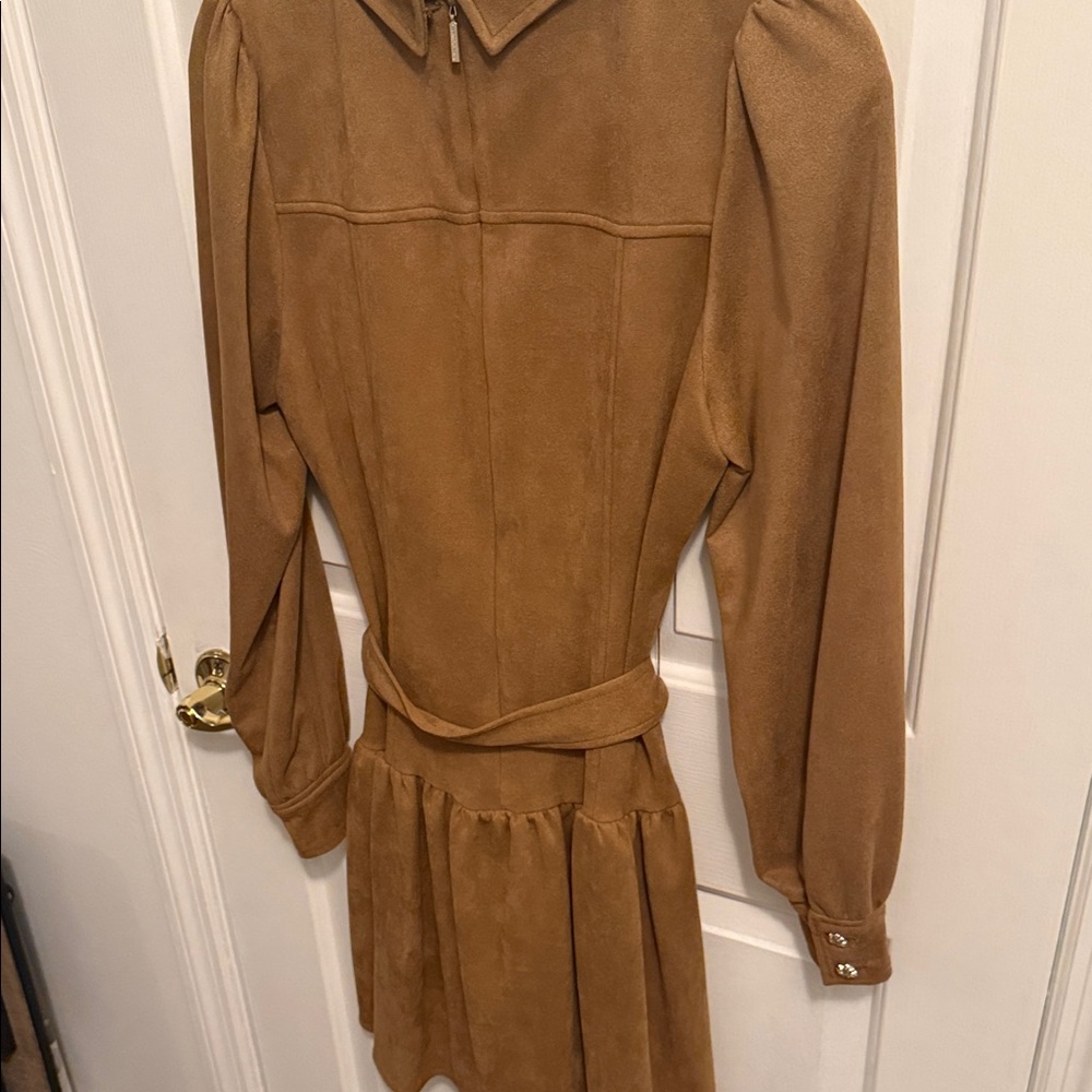 Karl Lagerfeld Tan Suede Dress - Picture 6 of 7